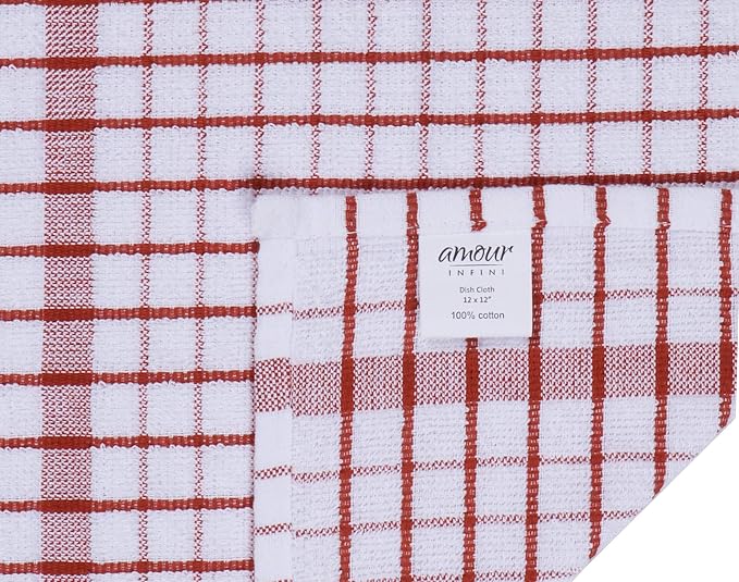 AMOUR INFINI Kitchen Dish Cloths Set of 8 - Image 3