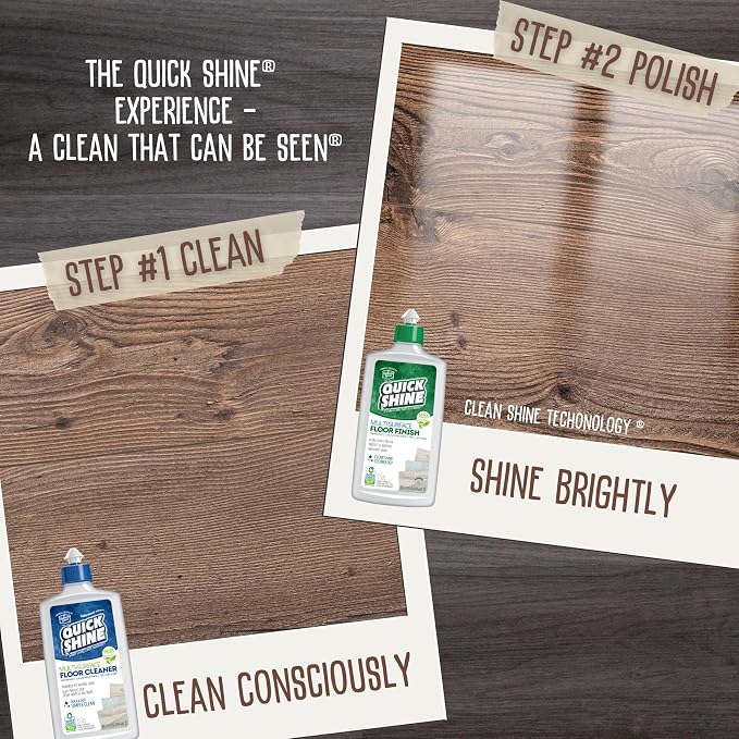 Quick Shine Ultimate Gold Clean + Polish Mop Kit | All-in-One 11 Pc Kit - Image 15