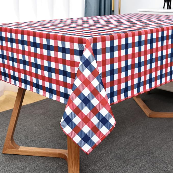 Classic Gingham Buffalo Tablecloth Fabric - Image 9
