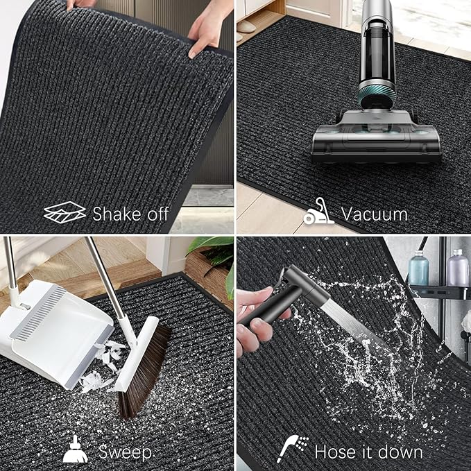 Vicwe Indoor Outdoor Door Mat, Non-Slip Washable Doormats Entrance Mats - Image 6