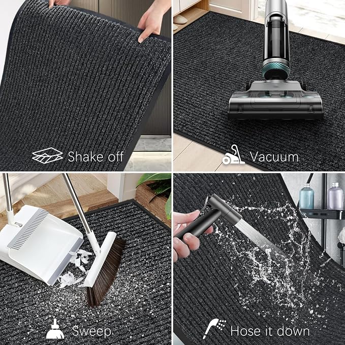 Vicwe Indoor Outdoor Door Mat, Non-Slip Washable Doormats Entrance Mats - Image 6