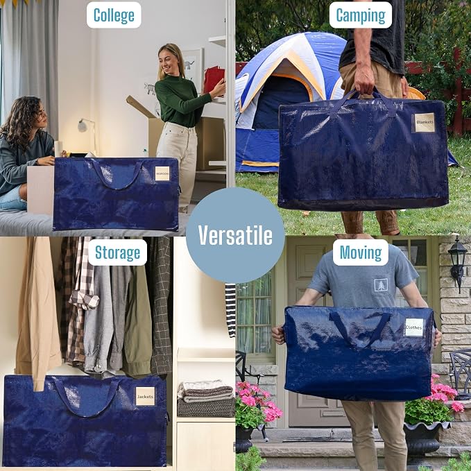 VENO 4 Pack Moving and Storage Bags, Heavy Duty, Alternative to Moving Boxes - Image 7