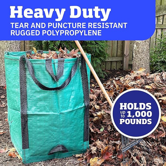DURASACK Heavy Duty Home and Yard Bags 48-Gallon Reusable Self-Standing Lawn - Image 2