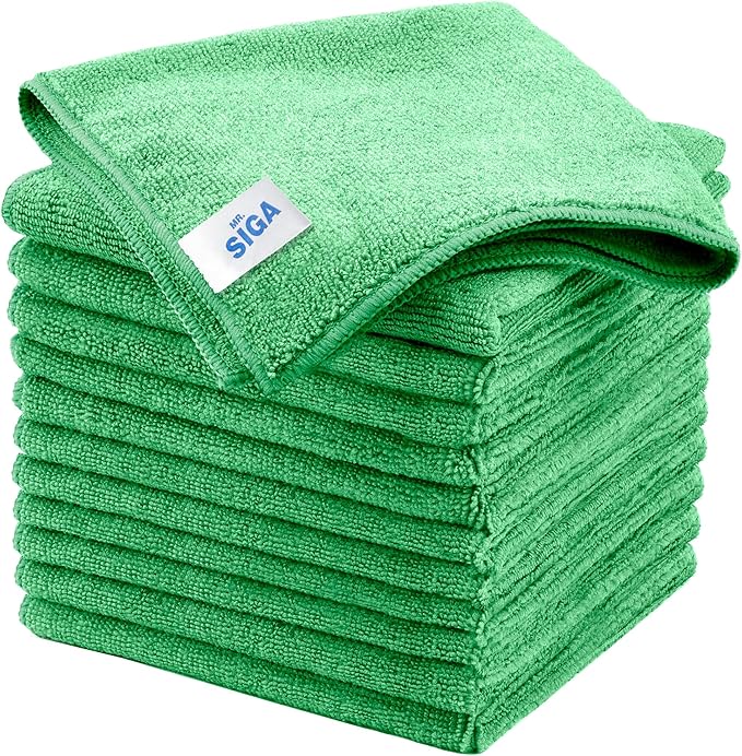 MR.SIGA Microfiber Cleaning Cloths, All-Purpose Microfiber Towels, Streak Free by MRSIGA