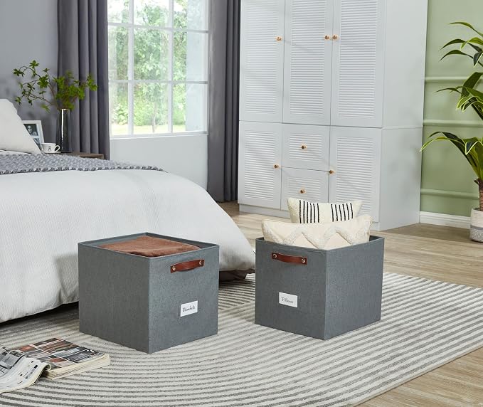 DECOMOMO Storage Cubes, Fabric Organizer Bins - Image 5