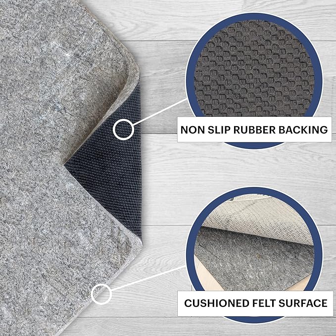RUGPADUSA - Dual Surface - 11'x14' - 3/8" Thick - Felt + Rubber - Enhanced - Image 3