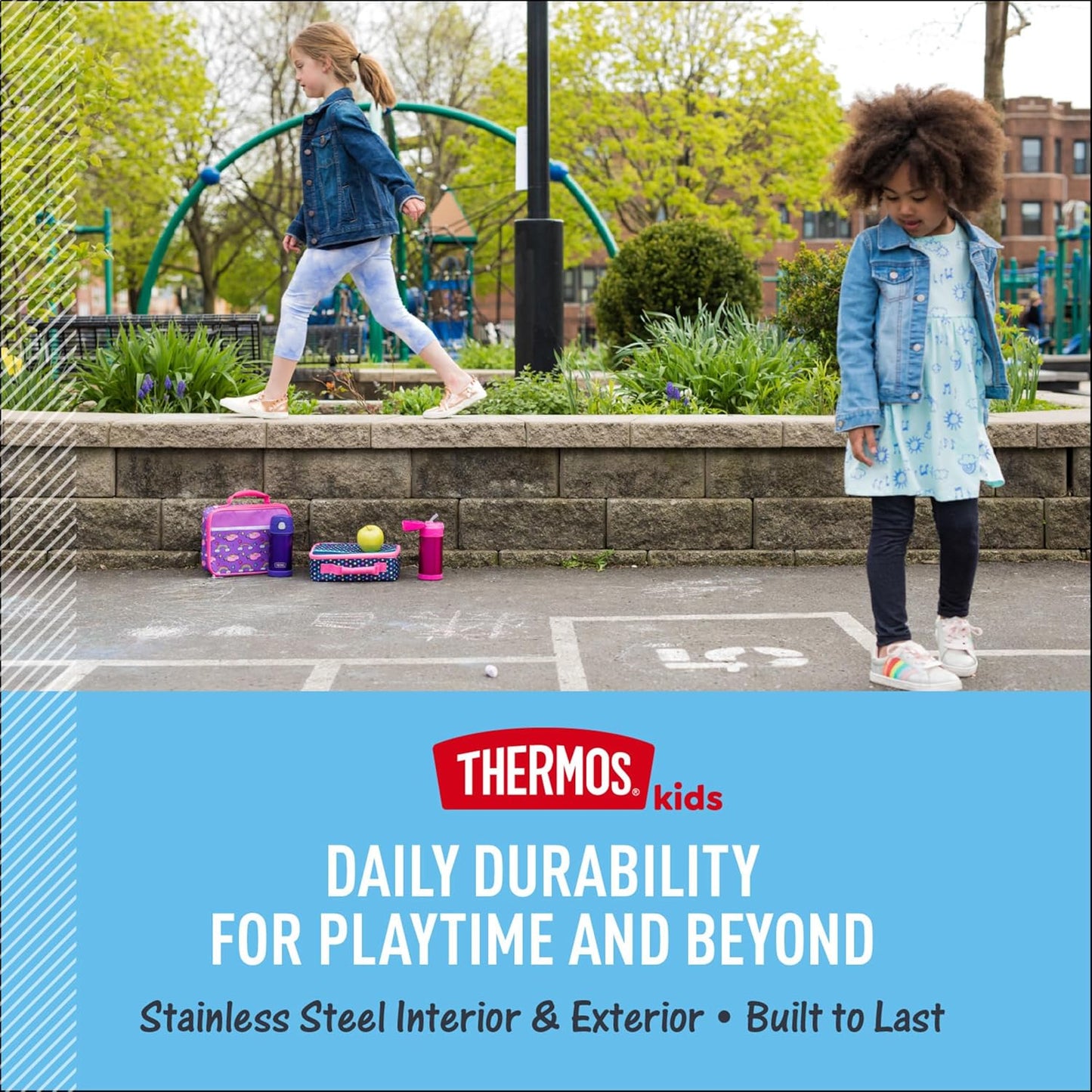 THERMOS FUNTAINER Food Jar with Spoon, 10oz, Toy Story 5 | Kid-Friendly Stainless Steel Insulated Food Container, Keeps Food Hot or Cold Longer for School & Play, BPA Free