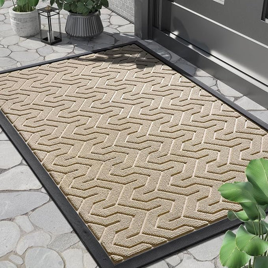 Yimobra Front Door Mat Outside Entrance 29.5x17, Waterproof Heavy Duty Outdoor by Yimobra