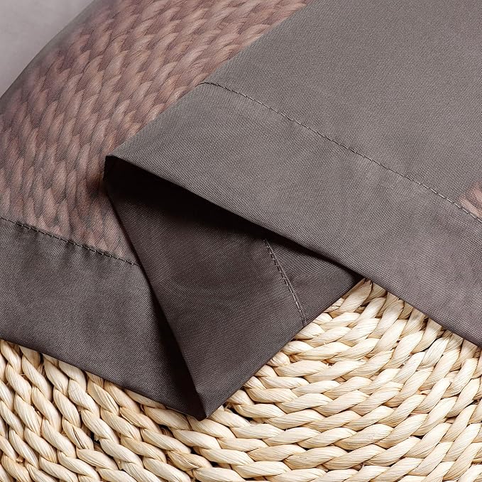 Chyhomenyc Sheer Chocolate Brown Tier Curtains 24 Inch Length, Small Window - Image 7