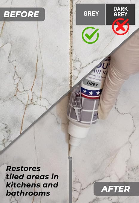 Tile Grout Repair, Grout Filler Tube Repair Kit, Tile Grout Paint, Grout Sealer - Image 4