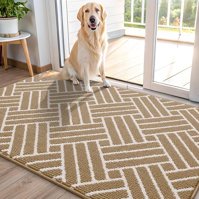 OLANLY Indoor Door Mat, 48x32 Inch, Dirt Resistant and Absorbent, Non-Slip by OLANLY