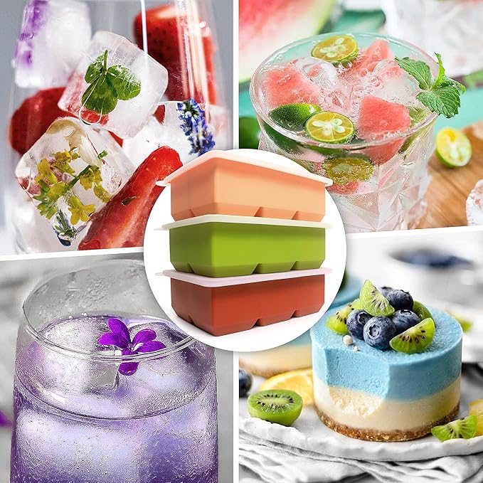 Silicone Ice Cube Trays 3 Pack - Image 4