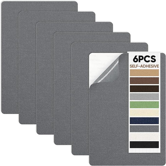 Canvas Patch 5.5 x 8 Inches 6Pcs Self-Adhesive Waterproof Canvas Patch Kit by Unknown