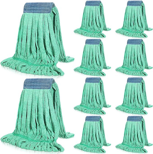 Lallisa 10 Pcs Commercial Mop Head Replacement Tube Microfiber Mop Heads by Lallisa