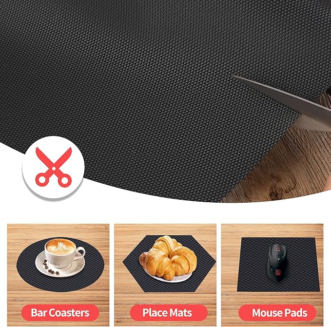 Kitchen Shelf Liner Drawer Liners, Non-Adhesive Refrigerator Liners Waterproof - Image 3