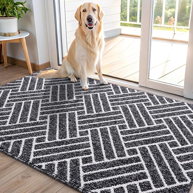 OLANLY Indoor Door Mat, 48x32 Inch, Dirt Resistant and Absorbent, Non-Slip by OLANLY