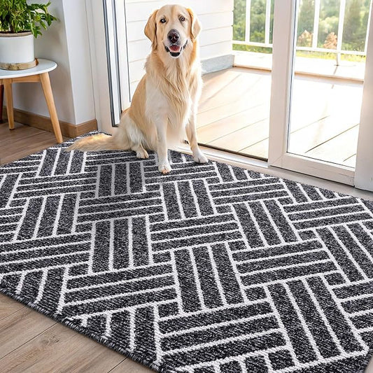 OLANLY Indoor Door Mat, 48x32 Inch, Dirt Resistant and Absorbent, Non-Slip by OLANLY