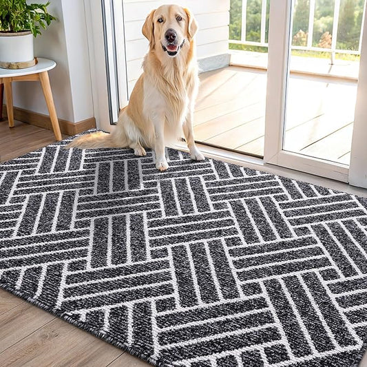 OLANLY Indoor Door Mat, 40x32 Inch, Dirt Resistant and Absorbent, Non-Slip by OLANLY