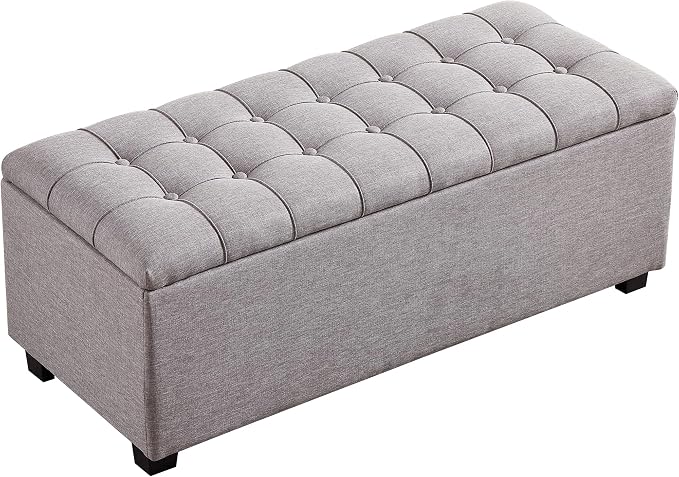 Ottoman with Storage 38 inches, Furniture End of Bed Storage Benches, Long - Image 9