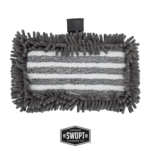 SWOPT 12” Microfiber Dust Mop Head w/Refill — Cleaning Head Interchangeable - Image 3