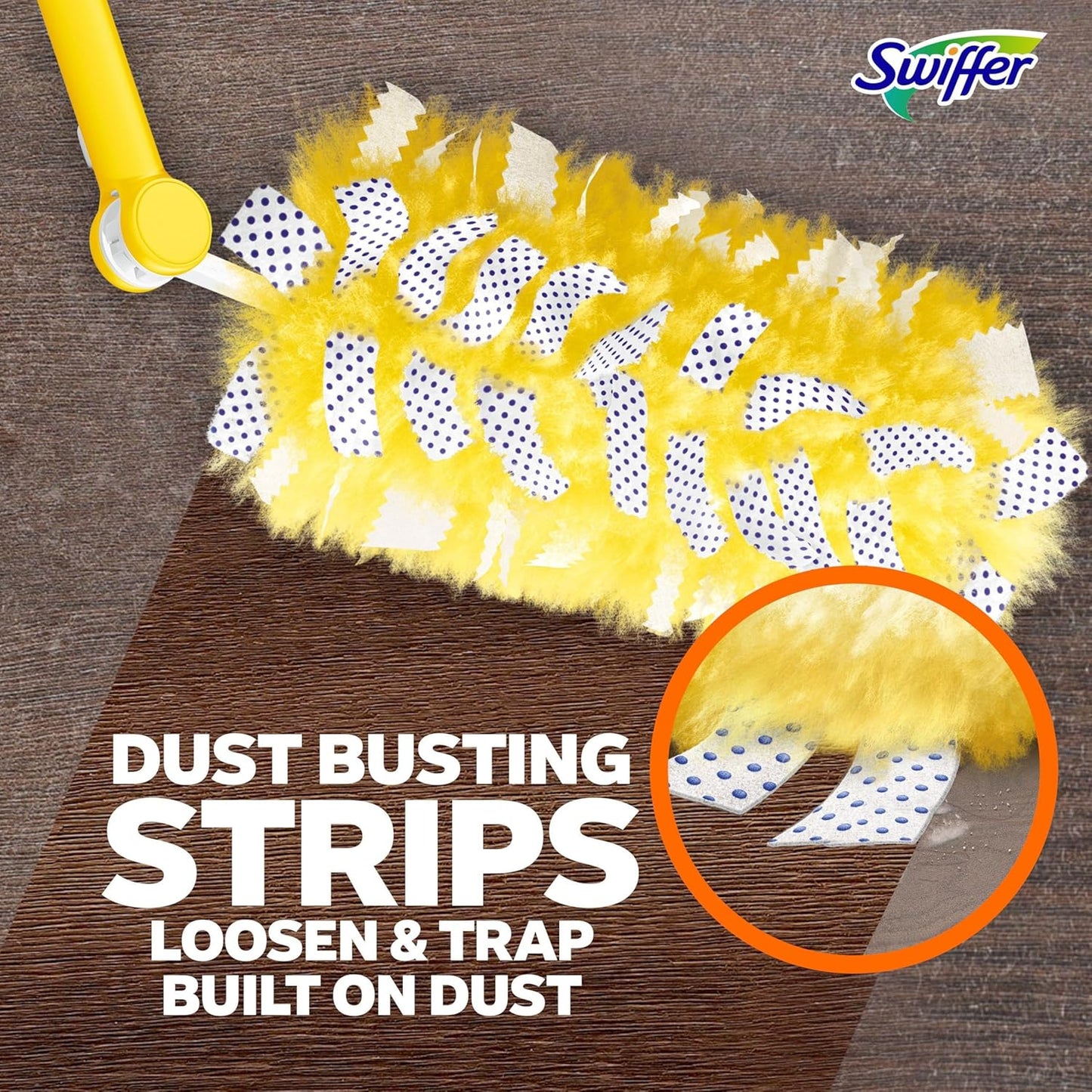 Swiffer Duster Kit with 3 ft Extendable Handle, Dusters for Cleaning, Set Includes 1 Extension Pole and 12 Heavy Duty Dusting Refills Dust Cleaner, Long Extended Wand for Ceiling Fans and Walls