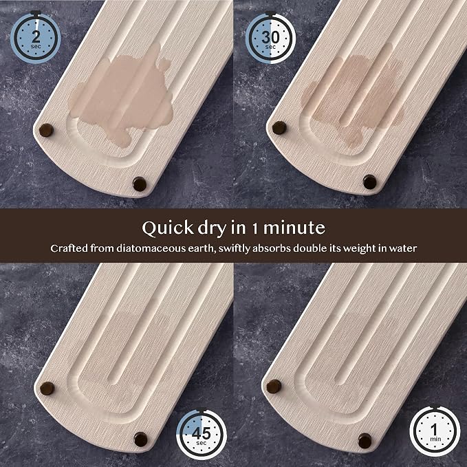 2PCS Water Absorbing Stone Soap Tray - Image 2