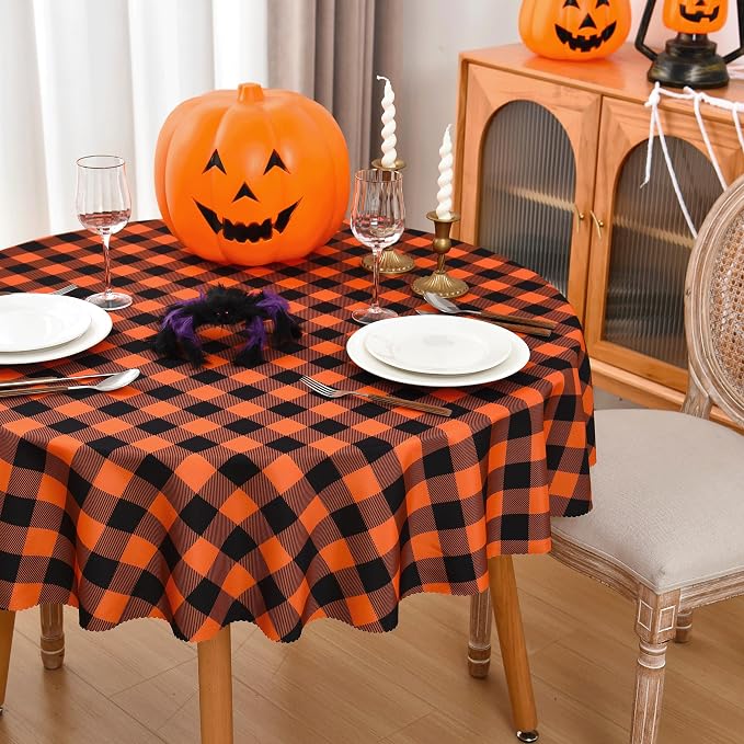 Waterproof Plaid Tablecloth Fabric - Image 4