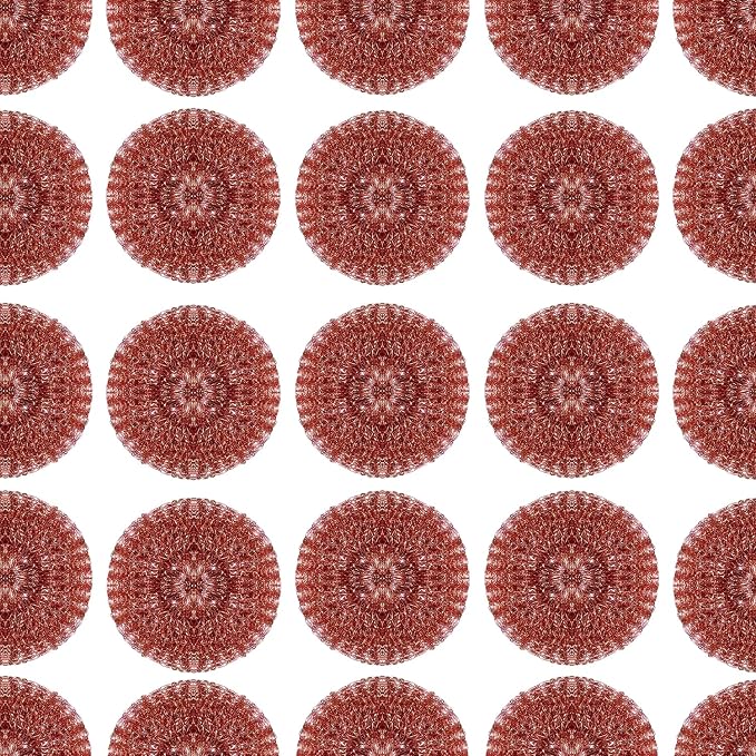 Copper Mesh Scouring Pad by LOLA, 144 Pack, 45 Grams, Copper Coated Knitted by LolaProducts