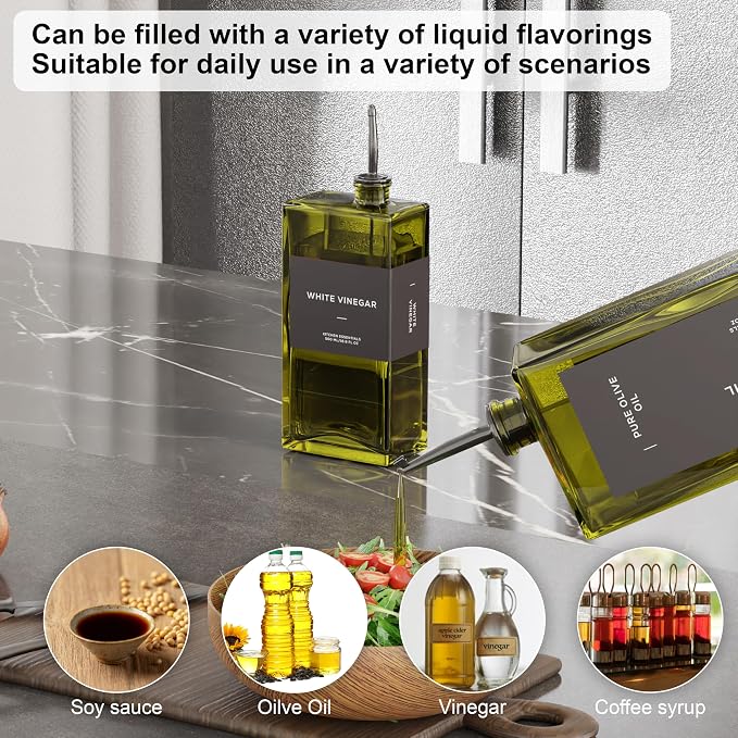 Olive Oil Dispenser for Kitchen, 16.9 oz/ 500 ml Olive Oil Dispenser Bottle - Image 2
