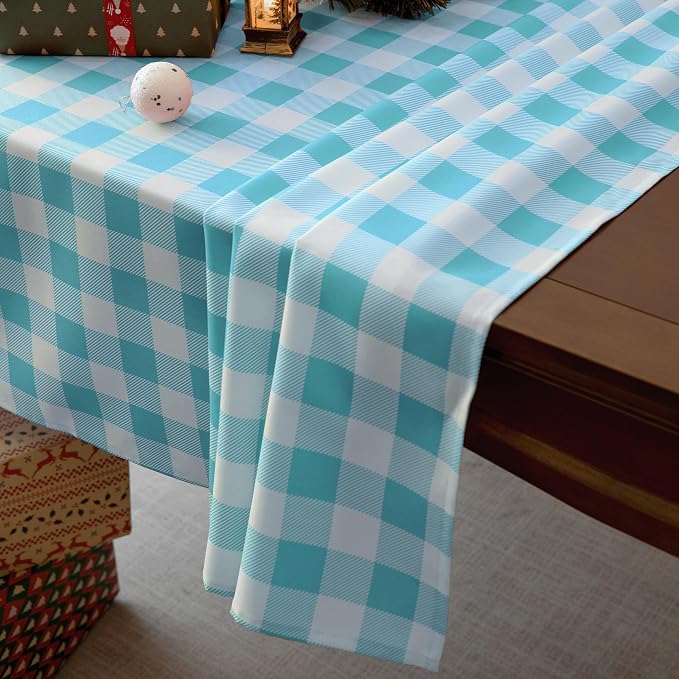 Classic Gingham Plaid Tablecloth Fabric - Image 2