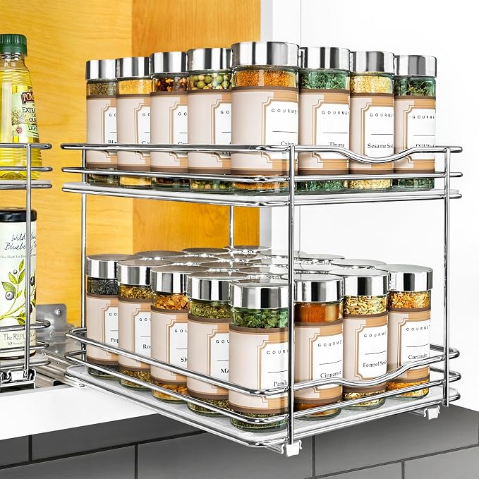 LYNK PROFESSIONAL® Pull Out Spice Rack Organizer by LYNKPROFESSIONAL