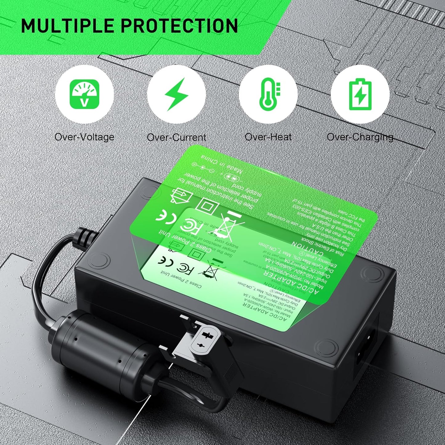 Universal Electric Couch Power Recliner Adapter 29V 2A Power Supply Transformer,Replacement Cl2902-A Power Cord for Recliner Lift Chair Plugs Reclining Sofa Charger,AC/DC Switching Cable,Fit Lazy Boy