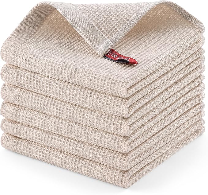 Homaxy 100% Cotton Waffle Weave Dish Cloths by Homaxy