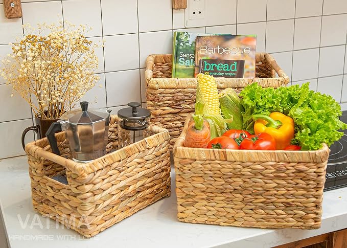 VATIMA Large Rectangular Wicker Basket - Image 9