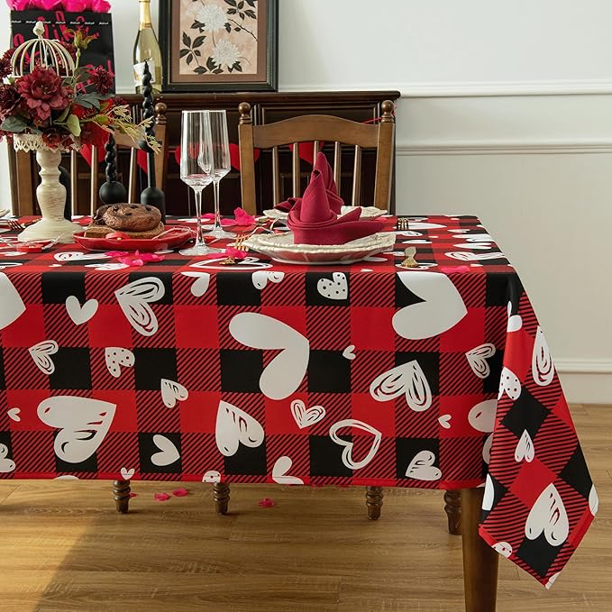 Valentine's Day Tablecloth Fabric by Essifunia