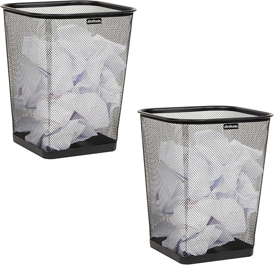 Mind Reader Mesh Trash Can, Waste Paper Basket, Metal Mesh by MindReader