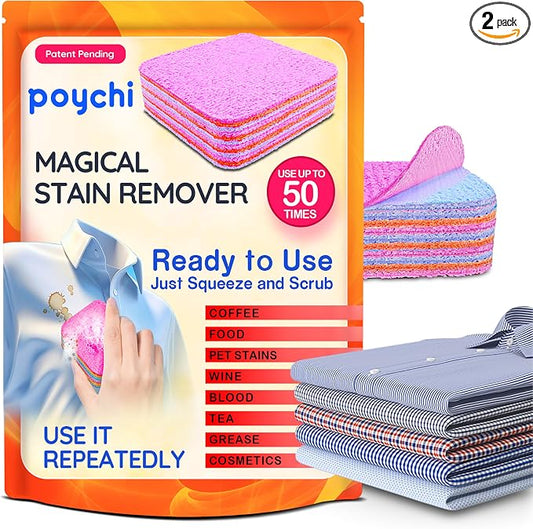 Magical Fiber Stain Remover- Use as Spot Remover- No Dry Cleaning Food by POYCHI