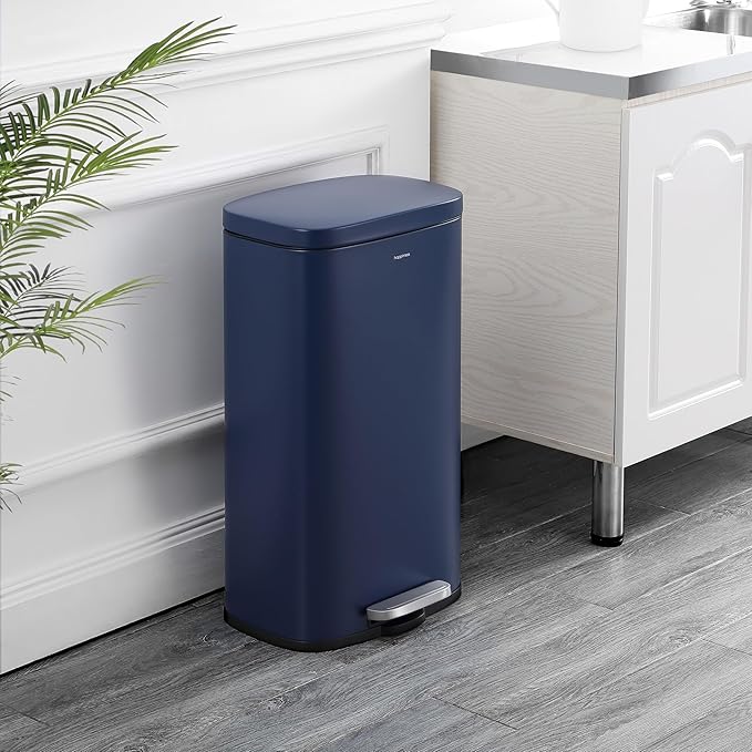 happimess HPM1011E Curtis 8-Gallon Step-Open Trash Can, Fingerprint Resistant - Image 2