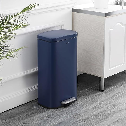 happimess HPM1011E Curtis 8-Gallon Step-Open Trash Can, Fingerprint Resistant - Image 2