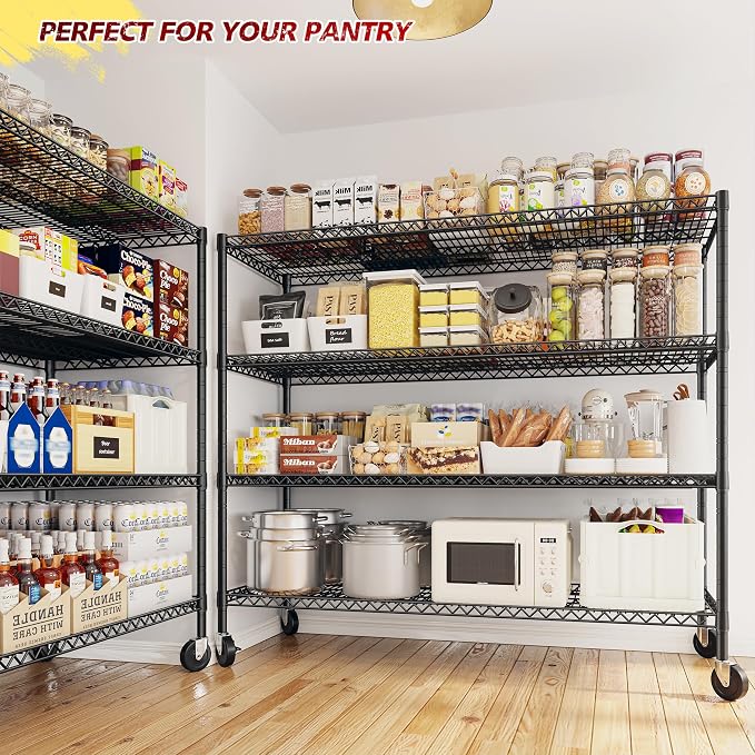 REIBII 75.6" H Storage Shelves 2500LBS Wire Shelving Unit - Image 6