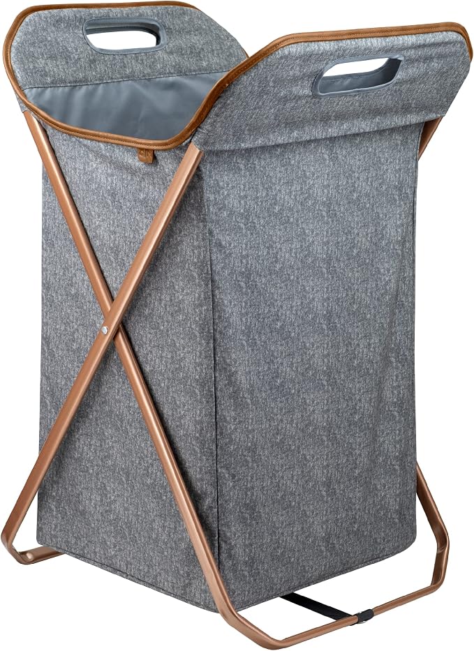 CleverMade Collapsible Laundry Hamper X-Frame Laundry Basket by CleverMade