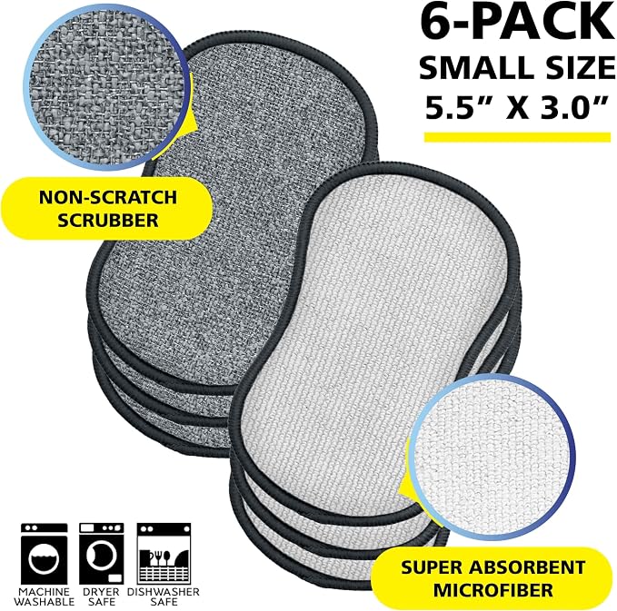 Fresh Scrub-N-Wipe Pad by Tuff-Scrub, Antimicrobial & Charcoal Foam - Image 2