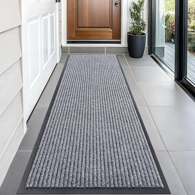 OLANLY Front Door Mat Indoor Outdoor Entrance, Waterproof Heavy Duty Doormat by OLANLY