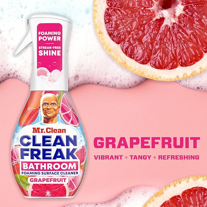 Mr. Clean Clean Freak Foaming Bathroom Surface Cleaner Multi-Surface Spray - Image 6