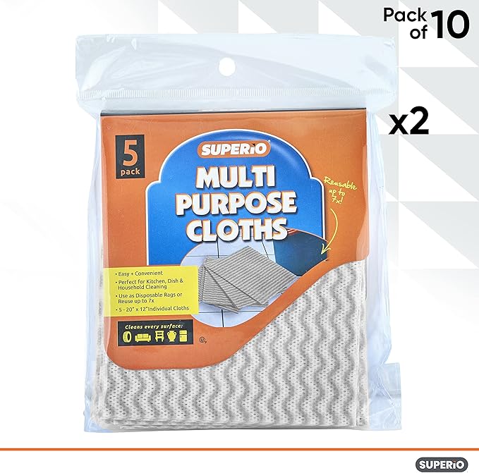 Superio Handy Wipes for Kitchen Multi-Purpose Heavy-Duty Reusable Cleaning - Image 3