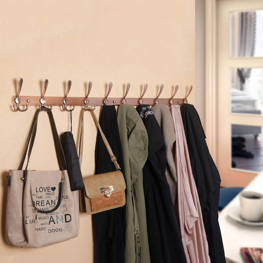 WEBI Coat Rack Wall Mount,37 5/8" Long,10 Hooks,Coat Hooks Wall Mounted,...