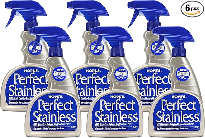 HOPE'S Perfect Stainless Steel Cleaner Streak-Free Self-Polishing Formula by Hopes