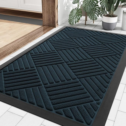 Smiry Front Door Mat Outside Entrance, Heavy Duty Outdoor Indoor Mat, Natural by Smiry