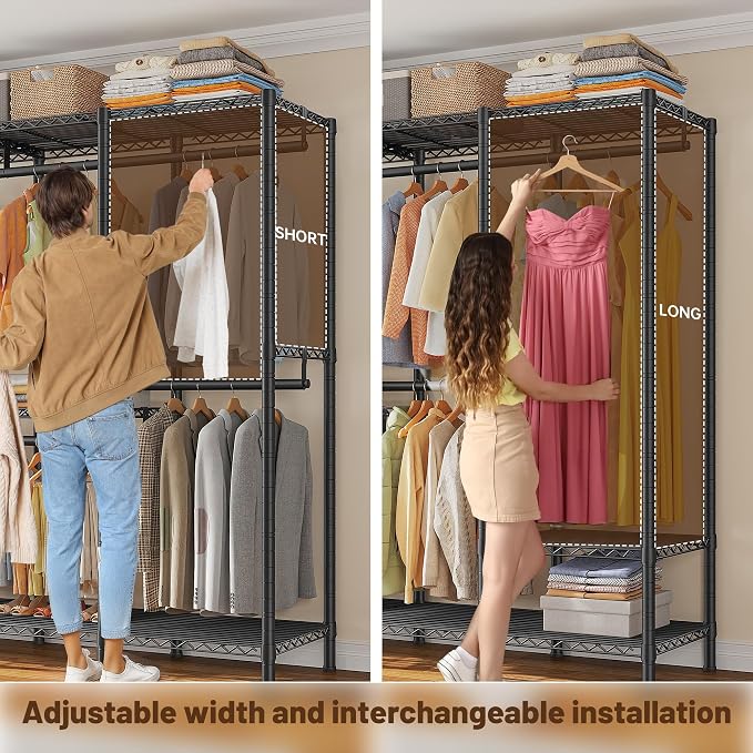 Raybee Clothes Rack Heavy Duty 1100 LBS Capacity Clothing Racks - Image 7