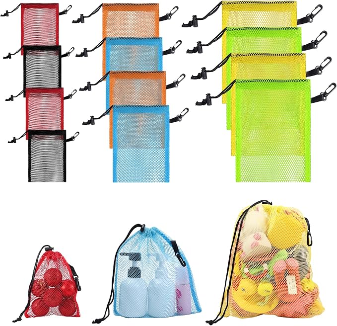 12 Pieces 6 color Mesh Bags by DancingaColorfulLifeinSpiritualWorld